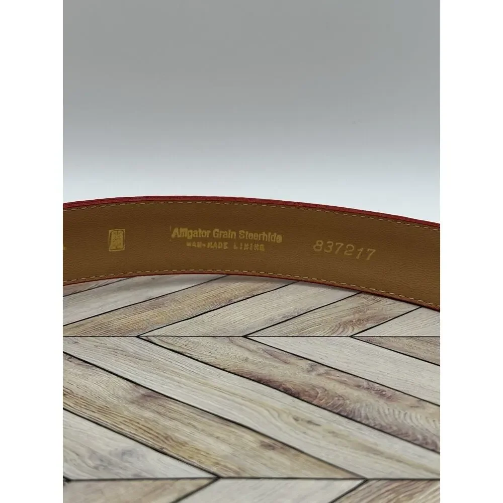 Nordstrom Red and White Women's Belt - Picture 3 of 6